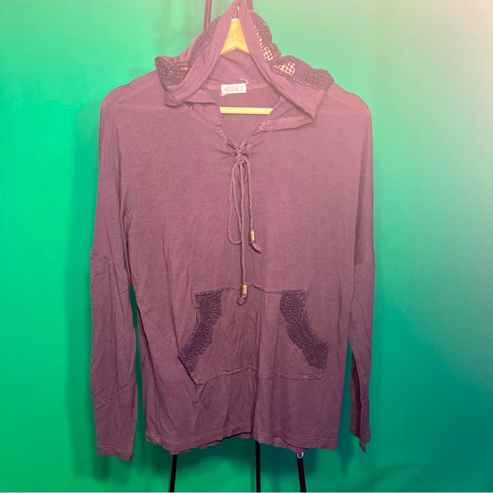 XS/S Ardene Lace Hoodie w Pocket on Front Comfy Sportive Cotton For EveryDay Use